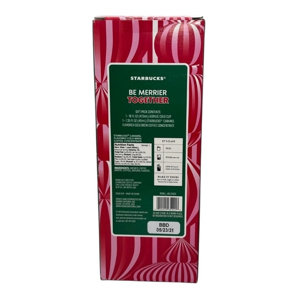 SOLD 
Starbucks Limited Edition Acrylic Cold Cup With Cold Brew Caramel Coffee - Picture 3 of 5